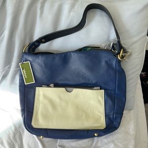 ORYANY LEATHER 2-PIECE HANDBAG PURSE NWT